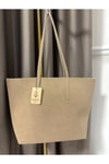 Kadın Bahar Model Fermuarlı Çift Saplı Shopper Omuz Çantası