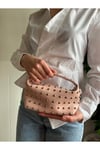 Kadın Elya Model Zımbalı Zincir Askılı Mini El Ve Omuz Çantası