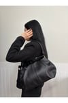 Kadın Nilüfer Model Büzgü Detaylı Suni Deri Omuz Çantası