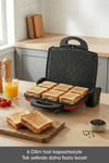 CRİSPO TOST MAKİNESİ 6 DİLİM KIRMIZI