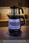 CRYSTAL PRO 4 in 1 DİJİTAL ÇAY MAKİNESİ SİYAH KROM