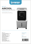 LORENZO - AİRCOOL PORTATİF SULU HAVA SOĞUTUCU 110W 40LT