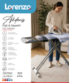 LORENZO - AKDENİZ LUX ÜTÜ MASASI FİŞLİ&SEPETLİ 44*126