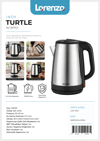 LORENZO - TURTLE 2,2 LT 304 ÇELİK SU ISITICI 1500 W INOX