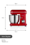 MASTERPLUS STAND MİXER KIRMIZI