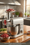 MULTICHEF 3 in 1 HAMUR YOĞURMA BLENDER ET KIYMA MAKİNESİ SİLVER