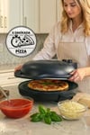 PİETRA 12 in 1 ÇOK AMAÇLI PİZZA MAKİNESİ BLACK EDİTİON