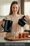 SMART TEA 5 in 1 KONUŞAN ÇAY MAKİNESİ SİYAH