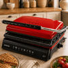 TOASTY PLUS TEFLON 6 DİLİM DÖKÜM TOST MAKİNESİ KIRMIZI