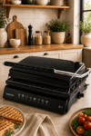 TOASTY PLUS TEFLON 6 DİLİM DÖKÜM TOST MAKİNESİ SİYAH