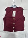 BORDO GOLD DETAYLI CROP