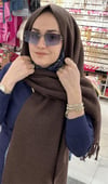 PUFFY YUMUŞAK PÜSKÜLLÜ OMUZ ŞALI