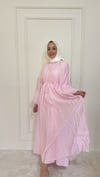 KRİNKIL ELBİSE  - PEMBE