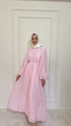 KRİNKIL ELBİSE  - PEMBE