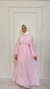 KRİNKIL ELBİSE  - PEMBE