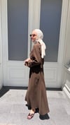 Müslin Etekli Takım' Kahverengi
