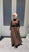 Müslin Etekli Takım' Kahverengi