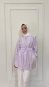 Tencel Bumber Ceket - Lila