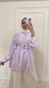 Tencel Bumber Ceket - Lila