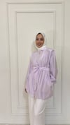 Tencel Bumber Ceket - Lila