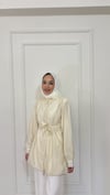 Tencel Bumber Ceket - Tereyağ Sarısı