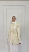 Tencel Bumber Ceket - Tereyağ Sarısı