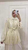 Tencel Bumber Ceket - Tereyağ Sarısı