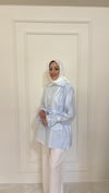 Tencel Ceket - Mavi 