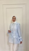 Tencel Ceket - Mavi 