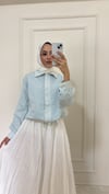 Tencel Pamuklu Gömlek - Mavi 