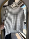 Basic Çizgili T-shirt Lacivert