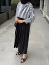 Basic Çizgili Yırtmaçlı Sweat