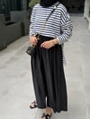 Basic Çizgili Yırtmaçlı Sweat