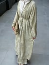 Jakarlı Kimono Takım Yeşil