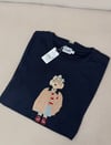 Köpek Detaylı Taşlı T-shirt