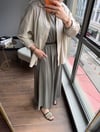 Modal Kolsuz Elbise Küf Yeşili
