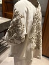 Nakış İşlemeli Keten Kimono Krem