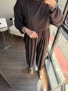 Oysh Şalvar Takım Kahverengi
