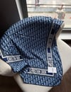 Premium Twill İpek Eşarp Mavi