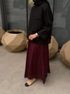 Puantiye Etek Bordo