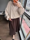 Pullu Astarlı Beli Büzgülü Ceket