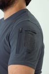İSSİ 404 Patchli Dry Touch Tshirt Antrasit