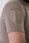 İSSİ 404 Patchli Dry Touch Tshirt Çöl