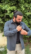 İSSİ 701-Y Likralı Taktikal Antrasit Gömlek