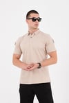 Polo Yaka Taktik Tshirt Bej