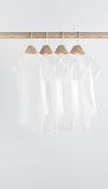 Next 4'lü Bebek Kısa Kollu Bodysuits Beyaz