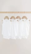 Next 4'lü Bebek Yeleği Bodysuits Beyaz