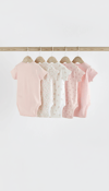 Next 5'li Bebek Yeleği Bodysuits Çiçek Tavşan