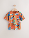 Next Geometrik Desenli T-Shirt Kahverengi