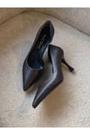 Acı Kahve (Flat) Kadın Stiletto Topuklu Ayakkabı